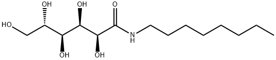 (2R,3S,4R,5R)-2,3,4,5,6-pentahydroxy-N-octylhexanamide Struktur