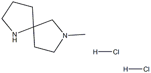 7-methyl-1,7-diazaspiro[4.4]nonane dihydrochloride Struktur