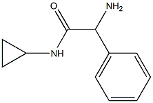 2-amino-N-cyclopropyl-2-phenylacetamide Struktur