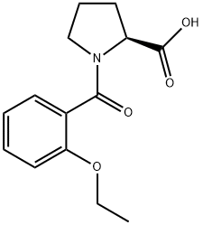 1-(2-ethoxybenzoyl)pyrrolidine-2-carboxylic acid Struktur