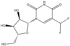 5-Difluoromethyluridine, 110483-84-6, 結(jié)構(gòu)式