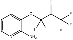 2-Amino-3-(1,1,2,3,3,3-hexafluoropropyloxy)pyridine Struktur