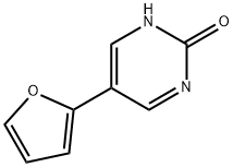 2-Hydroxy-5-(2-furyl)pyrimidine Struktur