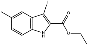 ethyl 3-iodo-5-methyl-1H-indole-2-carboxylate Structure