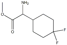 methyl 2-amino-2-(4,4-difluorocyclohexyl)acetate Struktur