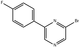 2-Bromo-6-(4-fluorophenyl)pyrazine Struktur