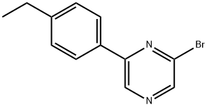 2-Bromo-6-(4-ethylphenyl)pyrazine Struktur