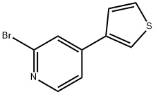 2-Bromo-4-(3-thienyl)pyridine Struktur