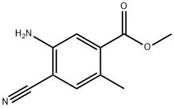 methyl 5-amino-4-cyano-2-methylbenzoate Struktur