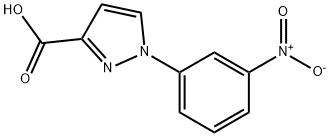 1-(3-nitrophenyl)-1H-pyrazole-3-carboxylic acid Struktur