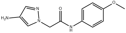 2-(4-amino-1H-pyrazol-1-yl)-N-(4-methoxyphenyl)acetamide Struktur