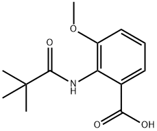 3-methoxy-2-pivalamidobenzoic acid Struktur