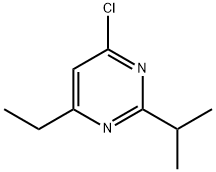 4-chloro-6-ethyl-2-(propan-2-yl)pyrimidine Struktur