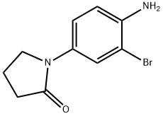 1-(4-amino-3-bromophenyl)pyrrolidin-2-one Struktur