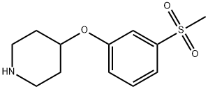 4-(3-methanesulfonylphenoxy)piperidine Struktur