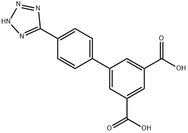 4'-(1H-tetrazol-5-yl)-[1,1'-biphenyl]-3,5-dicarboxylic acid Struktur