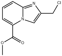 methyl 2-(chloromethyl)imidazo[1,2-a]pyridine-5-carboxylate Struktur