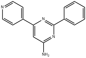 4-Amino-2-phenyl-6-(4-pyridyl)pyrimidine Struktur