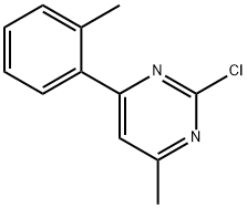 2-Chloro-6-(2-tolyl)-4-methylpyrimidine Struktur