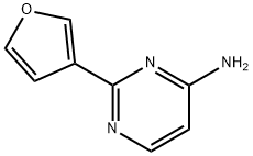 4-Amino-2-(3-furyl)pyrimidine Struktur