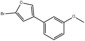 2-Bromo-4-(3-methoxyphenyl)furan Struktur