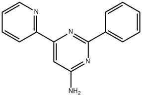 4-Amino-2-phenyl-6-(2-pyridyl)pyrimidine Struktur