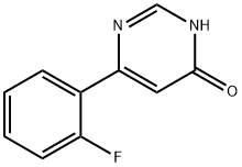 4-Hydroxy-6-(2-fluorophenyl)pyrimidine Struktur