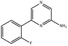 2-Amino-6-(2-fluorophenyl)pyrazine Struktur