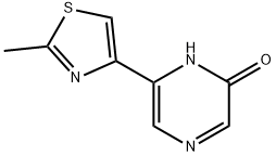 2-Hydroxy-6-(2-methyl-4-thiazolyl)pyrazine Struktur