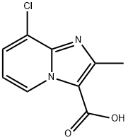 8-chloro-2-methylimidazo[1,2-a]pyridine-3-carboxylic acid Struktur