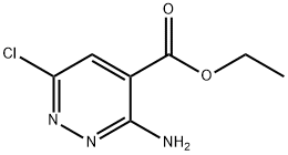 ethyl 3-amino-6-chloropyridazine-4-carboxylate Struktur