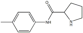 N-(4-methylphenyl)pyrrolidine-2-carboxamide Struktur