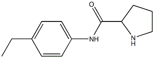 N-(4-ethylphenyl)pyrrolidine-2-carboxamide Struktur