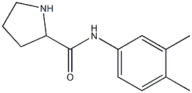 N-(3,4-dimethylphenyl)pyrrolidine-2-carboxamide Struktur