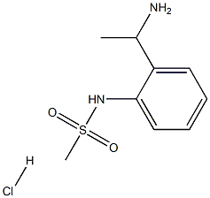 N-[2-(1-aminoethyl)phenyl]methanesulfonamide hydrochloride Struktur