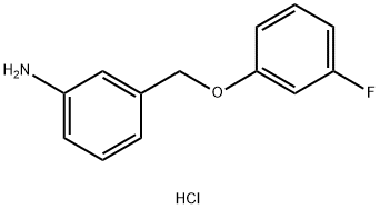 3-[(3-fluorophenoxy)methyl]aniline hydrochloride Struktur