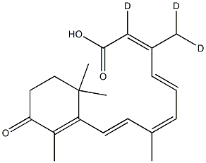 4-Keto 9-cis Retinoic Acid-d3 Struktur