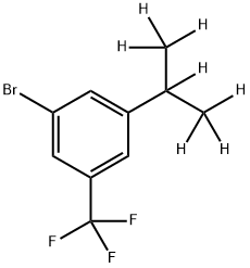 3-Trifluoromethyl-5-(iso-propyl-d7)-bromobenzene Struktur