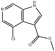 methyl 4-chloro-1H-pyrrolo[2,3-c]pyridine-3-carboxylate Struktur