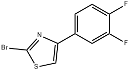 2-Bromo-4-(3,4-difluorophenyl)thiazole Struktur