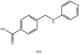 4-{[(pyridin-4-yl)amino]methyl}benzoic acid hydrochloride Struktur