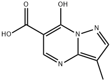 7-hydroxy-3-methylpyrazolo[1,5-a]pyrimidine-6-carboxylic acid Struktur