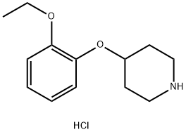 4-(2-ethoxyphenoxy)piperidine hydrochloride Struktur