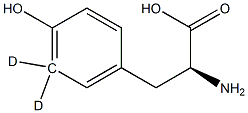 D-4-Hydroxyphenylalanine-3,3-d2	 Struktur