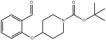 tert-butyl 4-(2-formylphenoxy)piperidine-1-carboxylate Struktur