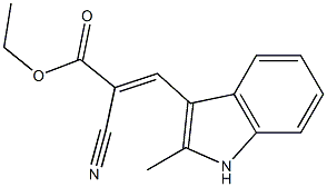 ethyl 2-cyano-3-(2-methyl-1H-indol-3-yl)acrylate Struktur