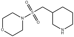 4-(Piperidin-3-ylmethanesulfonyl)-morpholine Struktur