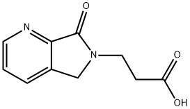 3-(7-Oxo-5H-pyrrolo[3,4-b]pyridin-6(7H)-yl)propanoic acid Struktur