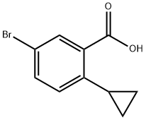 5-bromo-2-cyclopropylbenzoic acid Struktur