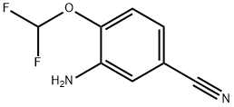 3-amino-4-(difluoromethoxy)benzonitrile Struktur